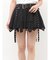 コットンレースアシメフレアミニスカート