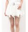 コットンレースアシメフレアミニスカート