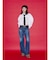 【SOMETHING×PosTokyo】Straight Loose Denim