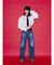 【SOMETHING×PosTokyo】Straight Loose Denim