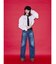 【SOMETHING×PosTokyo】Straight Loose Denim