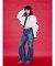 【SOMETHING×PosTokyo】Straight Loose Denim