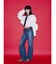 【SOMETHING×PosTokyo】Straight Loose Denim