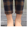 キッズ 縫製チェック柄レギンスパンツ100～110cm