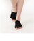 メッシュクッション付指先なしつま先五本指ソックス
