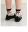 キッズ レースアップ柄シアーショートソックス16～18cm
