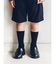 キッズ 表糸綿100％で毛玉が出来にくい:リブハイクルーソックス19～21cm【カスタム刺繍対応】