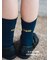 キッズ 表糸綿100％で毛玉が出来にくい:リブハイクルーソックス19～21cm【カスタム刺繍対応】