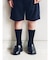 キッズ 表糸綿100％で毛玉が出来にくい:リブハイクルーソックス19～21cm【カスタム刺繍対応】