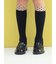 【キッズ】 履口チュールドット柄ハイソックス / 19-21cm