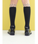 キッズ 履口チュールドット柄ハイソックス19～21cm