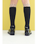 キッズ 履口チュールドット柄ハイソックス19～21cm