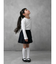 キッズ フロートリボン柄ハイソックス19～21cm