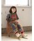 キッズ コットンリブ2本ラインショートソックス / 19-21cm