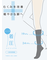 【美脚Labo】弾性ハイソックス※薄手着圧ハードタイプ