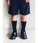 ジュニアサイズ 表糸綿100で毛玉が出来にくい：リブハイクルーソックス22～24cm【刺繍対応】