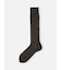 【Tabio MEN】連続シルケットチェックロングホーズ(23.0～25.0cm)