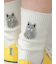 ワッペン風刺繍ソックス