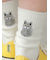 ワッペン風刺繍ソックス