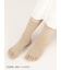【絹肌Labo】絹紬糸五本指引き揃えソックス