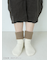 【温脚Labo】ベッドソックス無地折り返しソックス