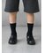 【キッズ】 2×1リブソックス 滑止め付き / 13-15cm
