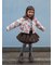 キッズ表糸コットン100％毛玉が出来にくい:リブハイソックス滑り止め付13～15cmカスタム刺繍対応