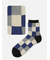 【Tabio MEN】ブロックチェックショートソックス