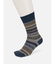 【Tabio MEN】WOOLボーダーフェアアイルレギュラーソックス
