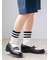 トップ3本ラインリブソックス
