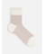 【Tabio MEN】綿麻JQストライプショートソックス