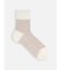 【Tabio MEN】綿麻JQストライプショートソックス