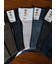 【Tabio MEN】綿麻JQストライプレギュラーソックス