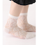 チュールダマスク柄ショートソックス