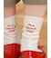 メッセージ刺繍ソックス
