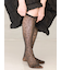 リーフ柄ハイソックス