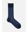 【Tabio MEN】綿麻JQストライプレギュラーソックス(27.0～29.0cm)