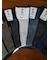【Tabio MEN】綿麻JQストライプレギュラーソックス(27.0～29.0cm)