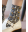 毛混フロートフラワーDuckショートソックス