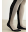 綿混バイカラータイツ