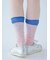 レイヤードバイカラーミディ丈ソックス