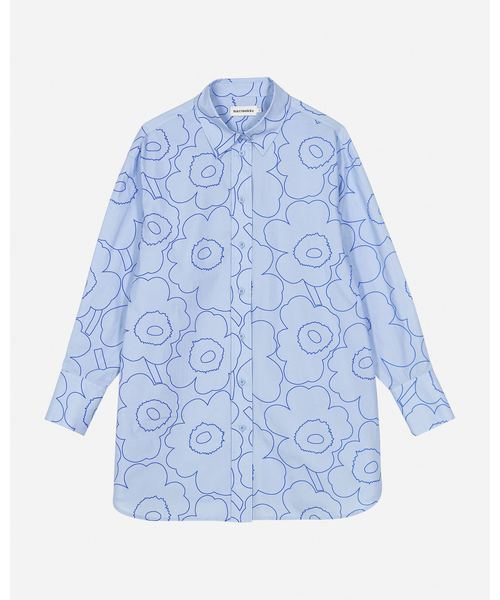 marimekko Nila Piirto Unikko コットン シャツ marimekko】Nila Piirto Unikko コットン シャツ (marimekko/ブラウス