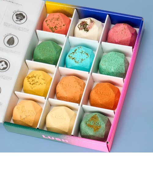 公式 LUSH 四季の一服 バスボム 入浴剤 セット ギフト 詰め合わせ 12個