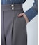 メタルボタンタックワイドパンツ