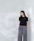 クラブロゴクロップドTシャツ