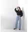 ラッフルスリーブレースブラウス