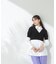 シャツ×クロップドニットレイヤードセット