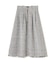 フロントジップツイードフレアスカート