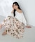 水彩ボタニカルフラワースカート