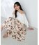 水彩ボタニカルフラワースカート